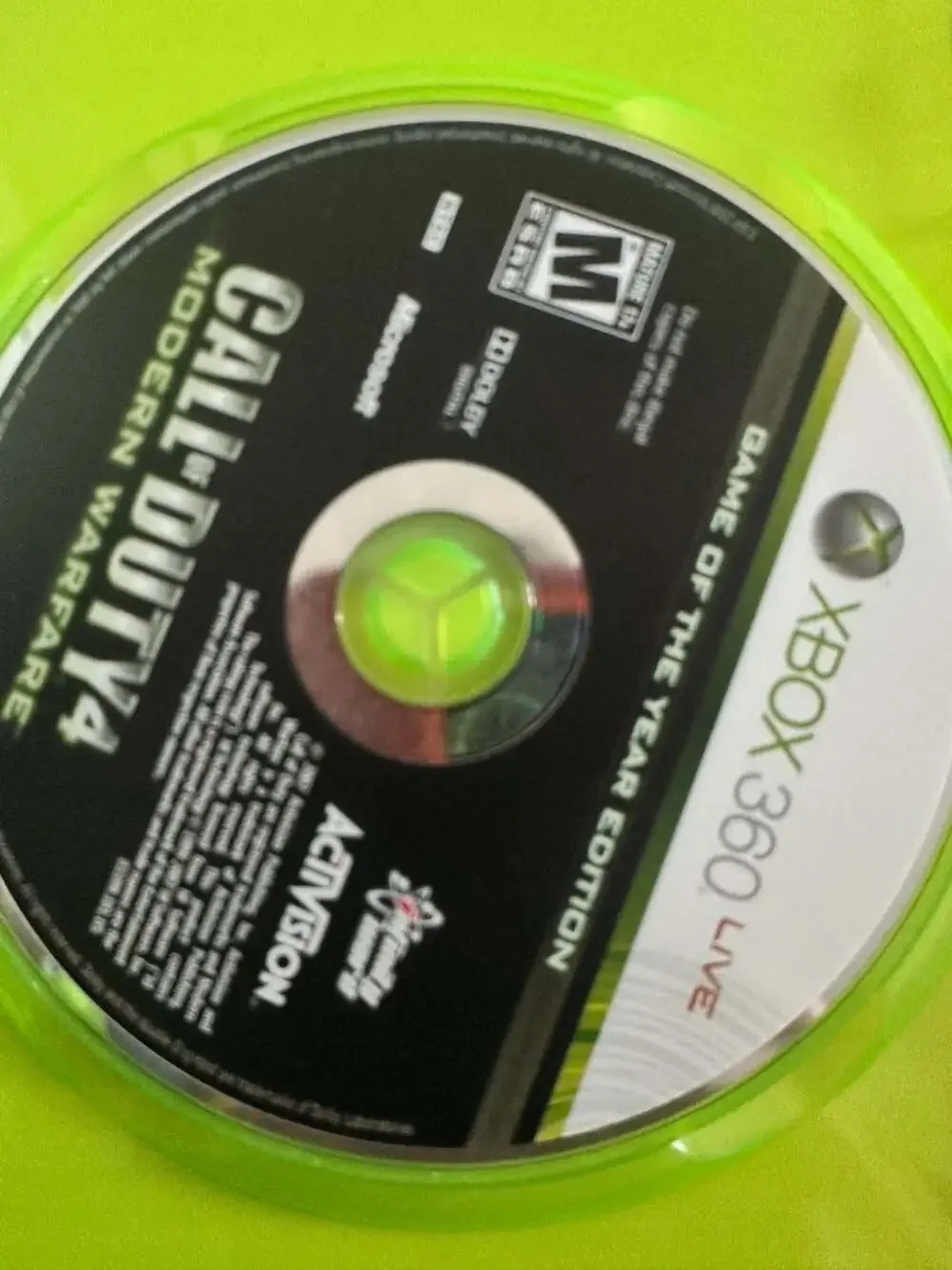 Call of Duty 4: Modern Warfare (Game of the Year Edition) Xbox 360
